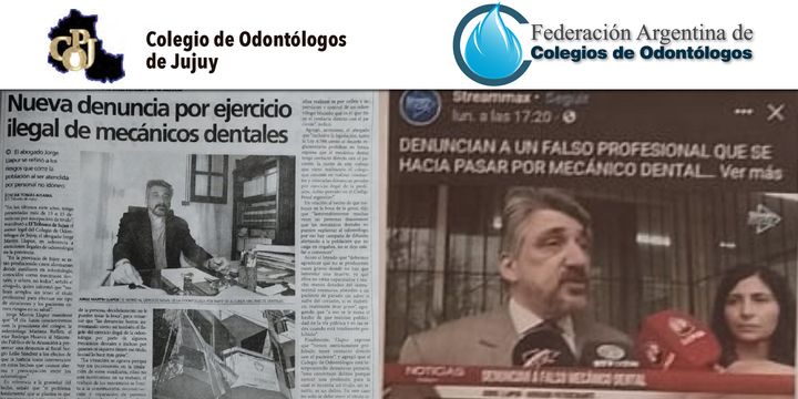 Jujuy - El Colegio de Odontólogos denunció a un mecánico dental que ejerce la profesión de manera ilegal